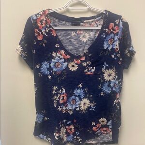 Torrid Blue Fitted Short Sleeve T-Shirt